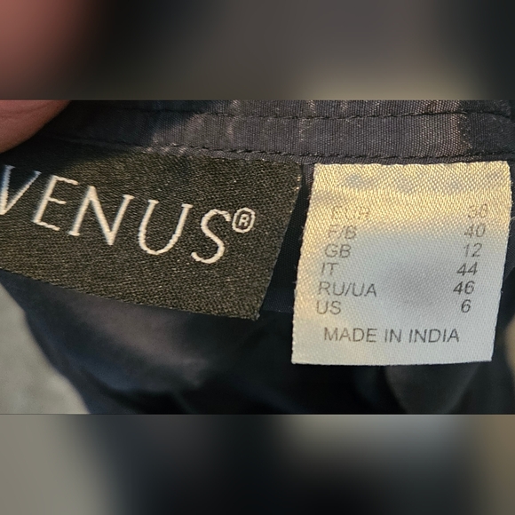 Venus Pewter/Blue-Gray Tie Waist Dress w/ Snap Details Size 6 - Picture 4 of 4